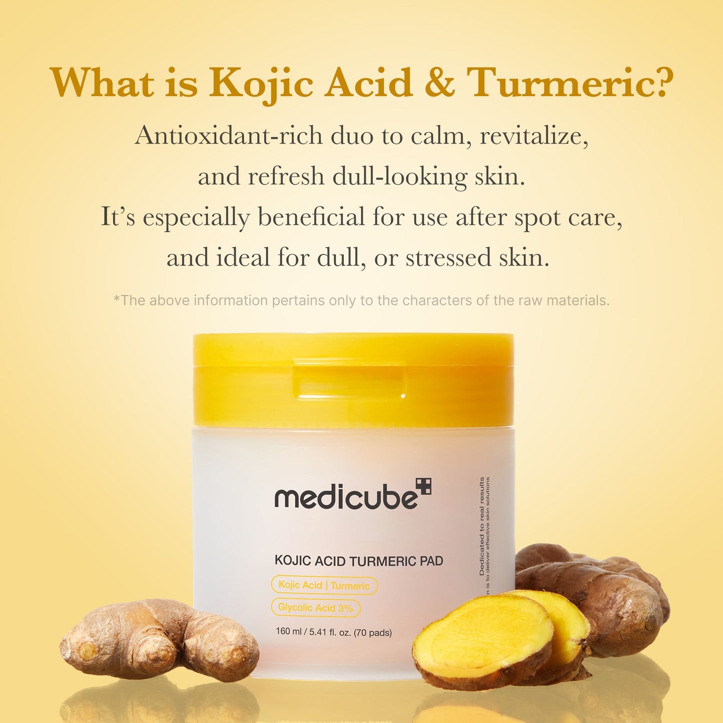 Medicube [Subscr.] Kojic Acid Tumeric Toner Pad