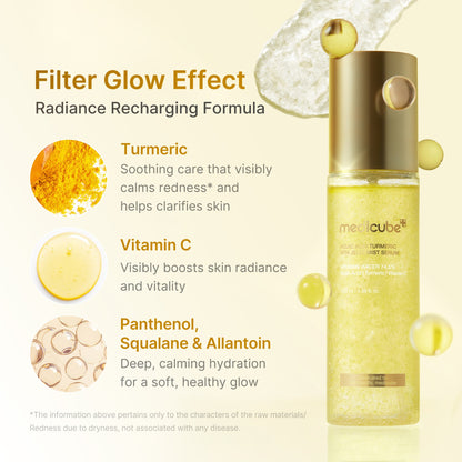 Medicube Kojic Acid Turmeric Vitamin Gold Jelly Mist Serum