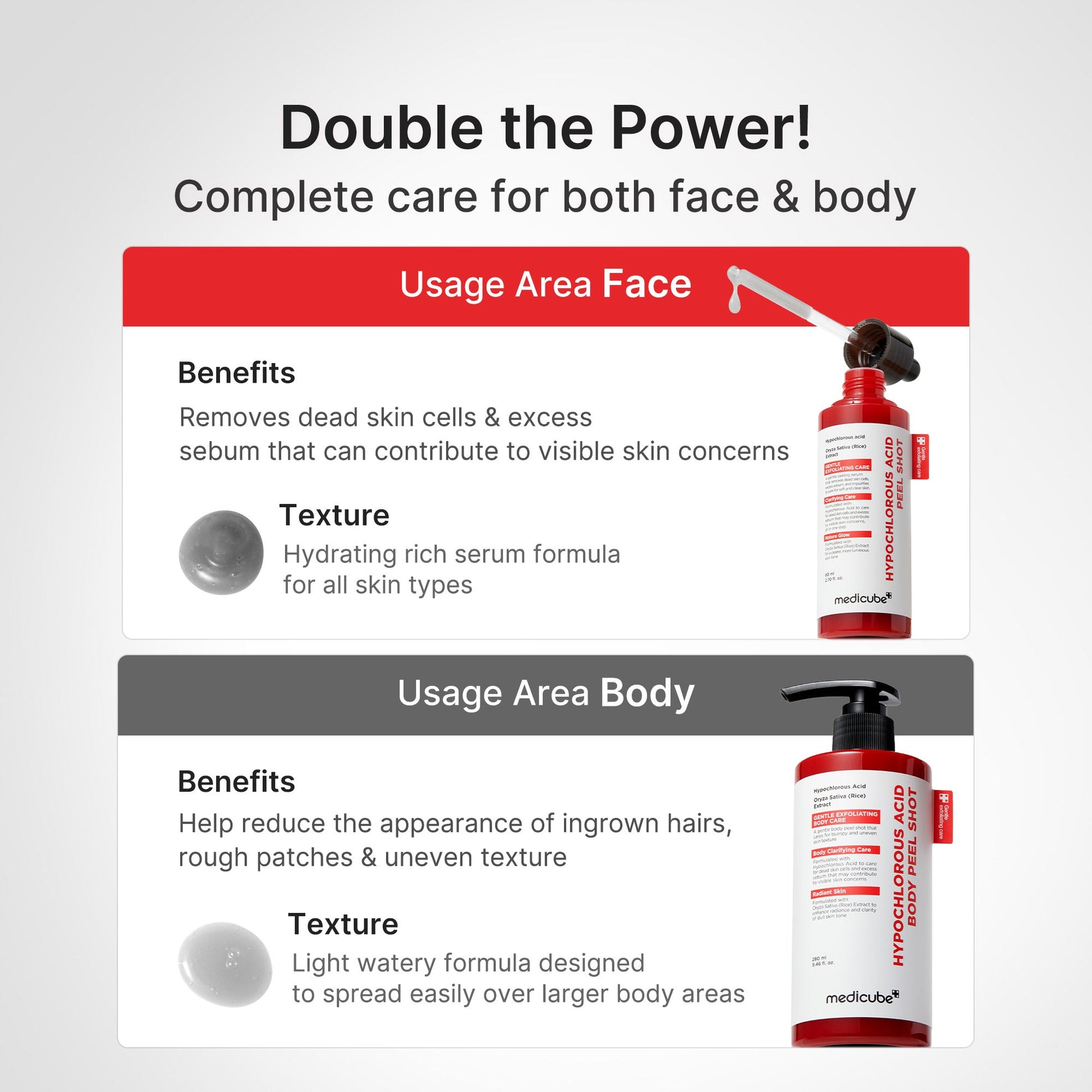 Medicube Hypochlorous Acid Rice Body Peel Shot