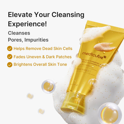 Medicube Kojic Acid Turmeric Vita Capsule Foam Cleanser