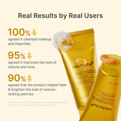 Medicube Kojic Acid Turmeric Vita Capsule Foam Cleanser