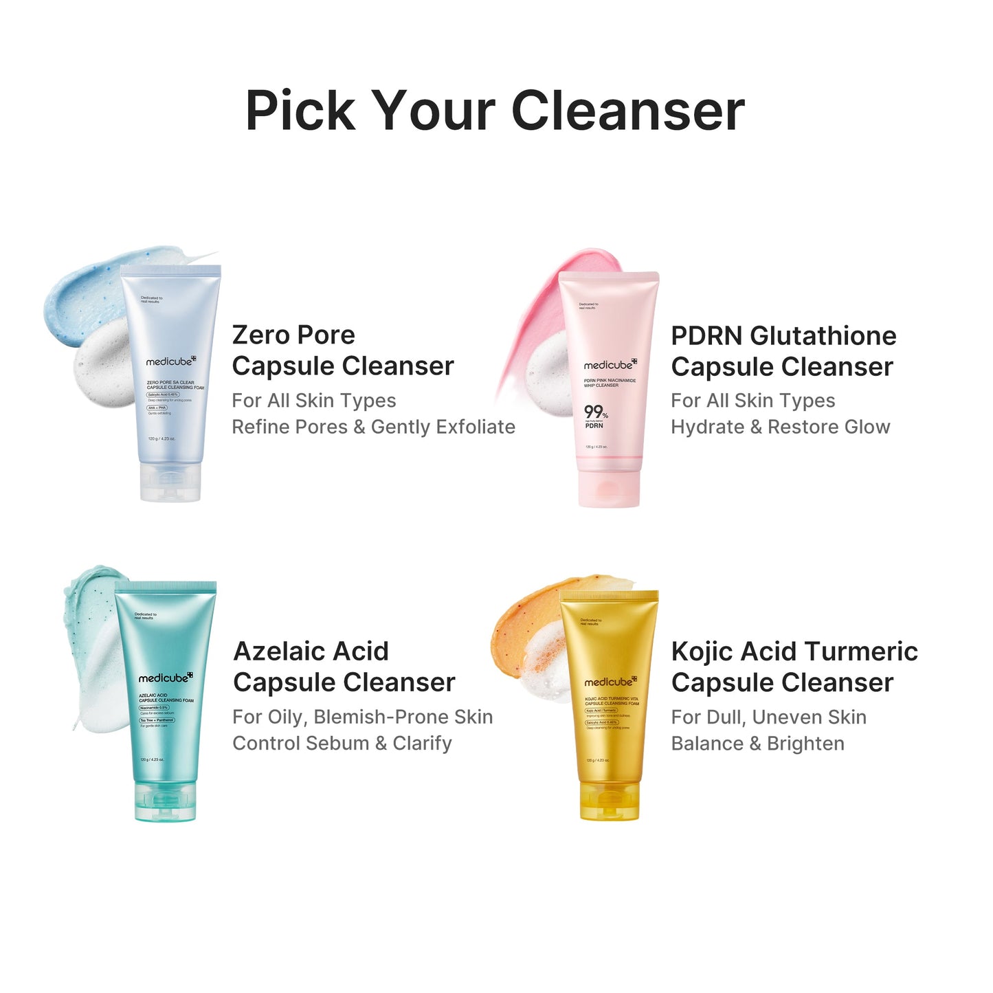 Medicube Kojic Acid Turmeric Vita Capsule Foam Cleanser