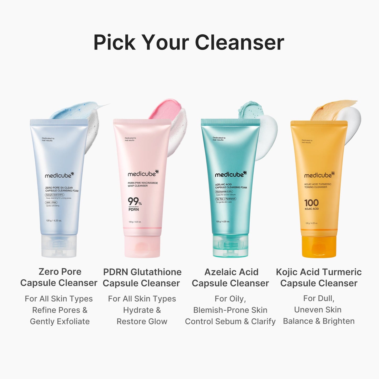 Medicube PDRN Pink Glutathione Capsule Foam Cleanser