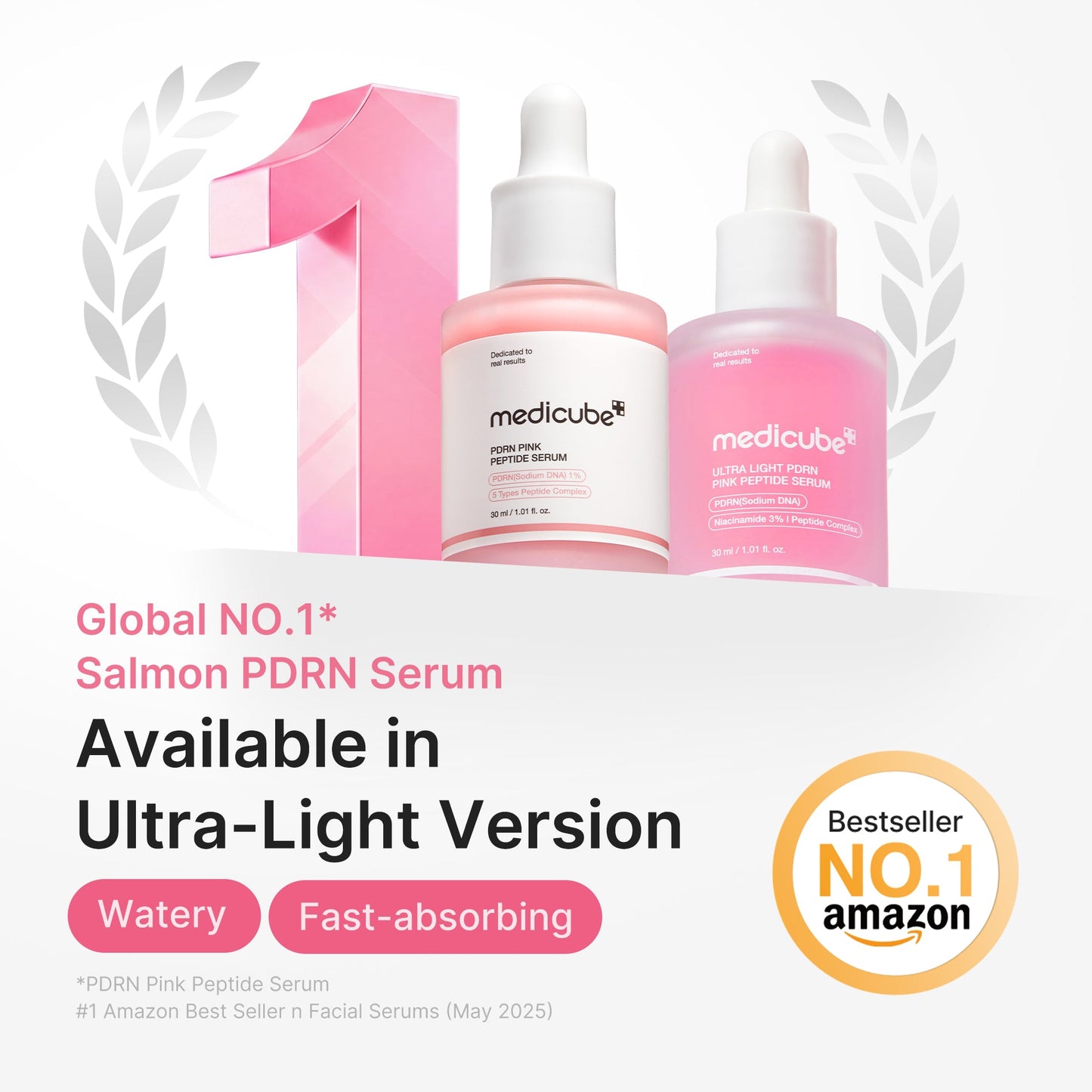 Medicube Ultra Light PDRN Pink Peptide Serum